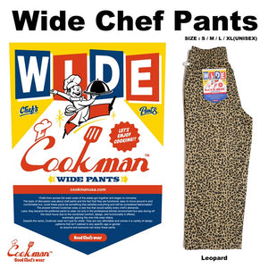 Cookman Wide Chef Pants - Leopard