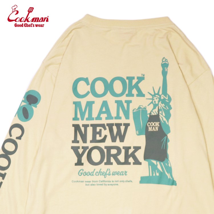 Cookman Long Sleeve Tees - Lady Liberty : Beige