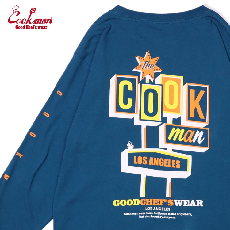 Cookman Long Sleeve Tees - Rubber Duck : Blue