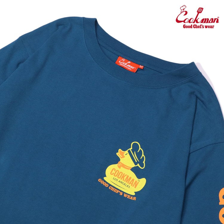 Cookman Long Sleeve Tees - Rubber Duck : Blue
