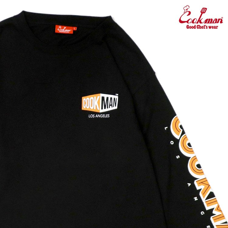 Cookman Long Sleeve Tees - Skating Burger : Black