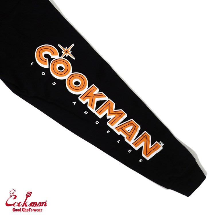 Cookman Long Sleeve Tees - Skating Burger : Black