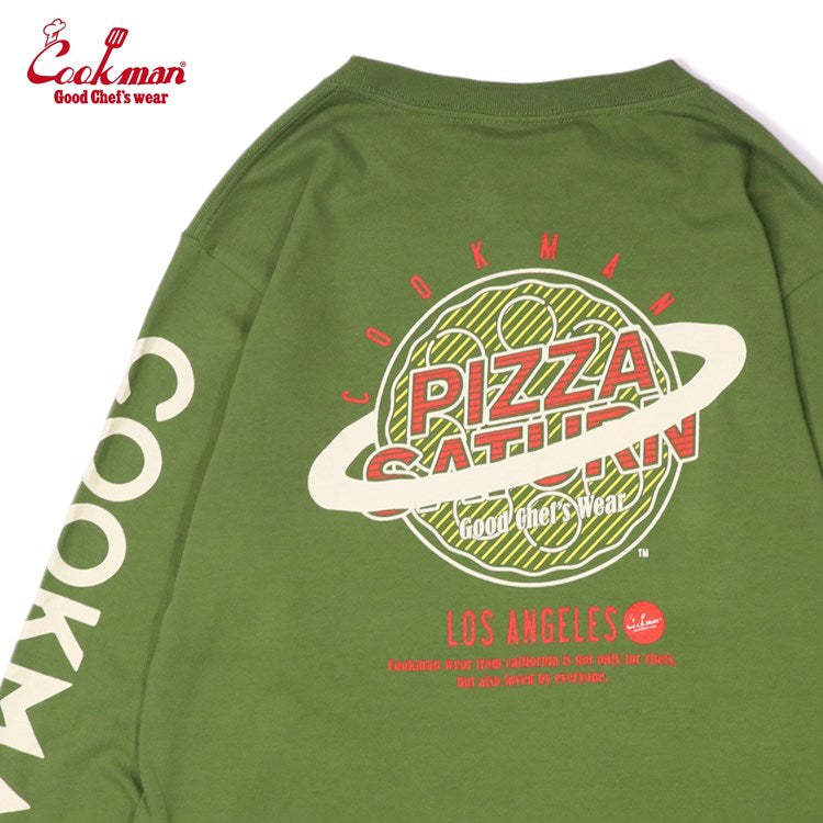 Cookman Long Sleeve Tees - Pizza : Green