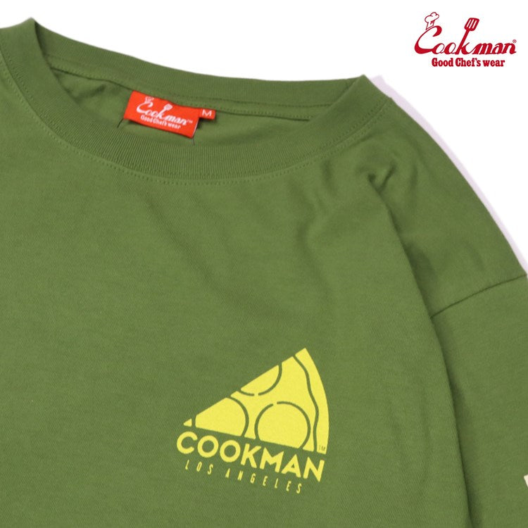 Cookman Long Sleeve Tees - Pizza : Green