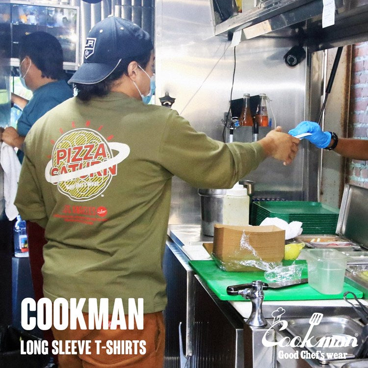 Cookman Long Sleeve Tees - Pizza : Green