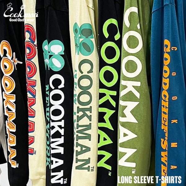 Cookman Long Sleeve T-shirts - Pizza : Black