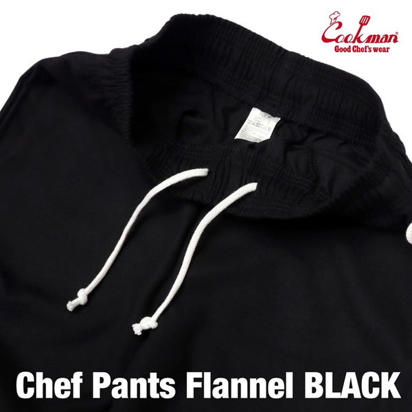 Cookman Chef Pants - Flannel : Black