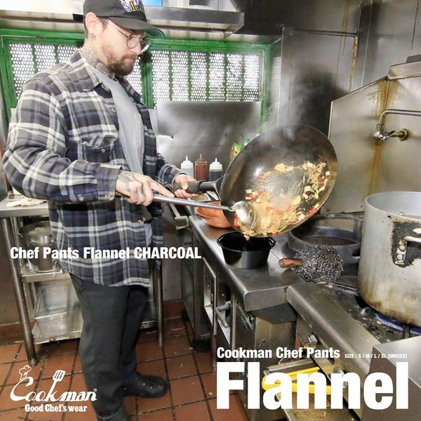 Cookman Chef Pants - Flannel : Charcoal