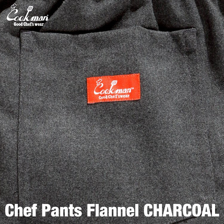 Cookman Chef Pants - Flannel : Charcoal