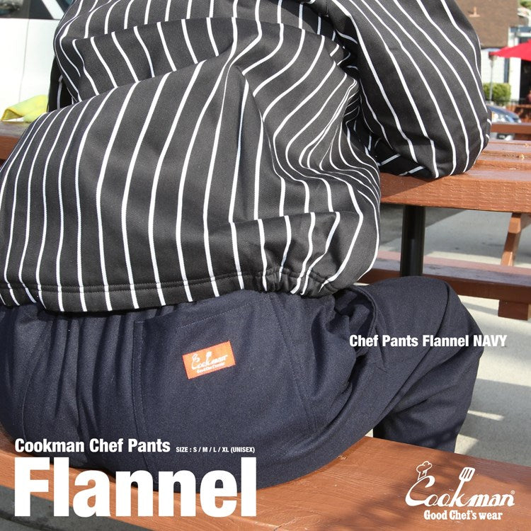 Cookman Chef Pants - Flannel : Navy