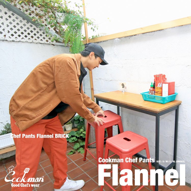 Cookman Chef Pants - Flannel : Brick