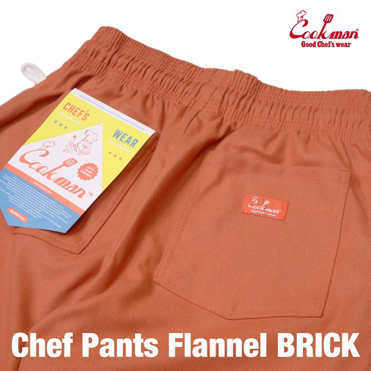 Cookman Chef Pants - Flannel : Brick