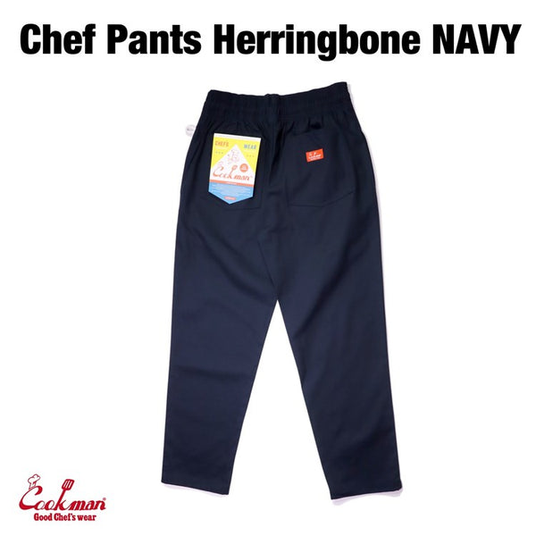 Cookman Chef Pants - Herringbone : Navy