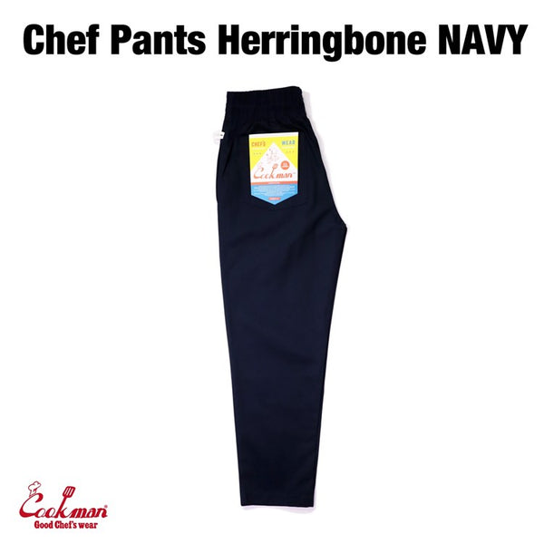 Cookman Chef Pants - Herringbone : Navy