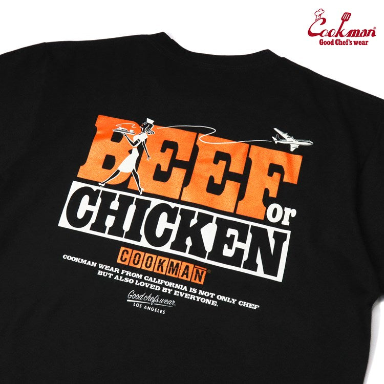 Cookman Tees - Beef or Chicken : Black (All Sales Are Final)