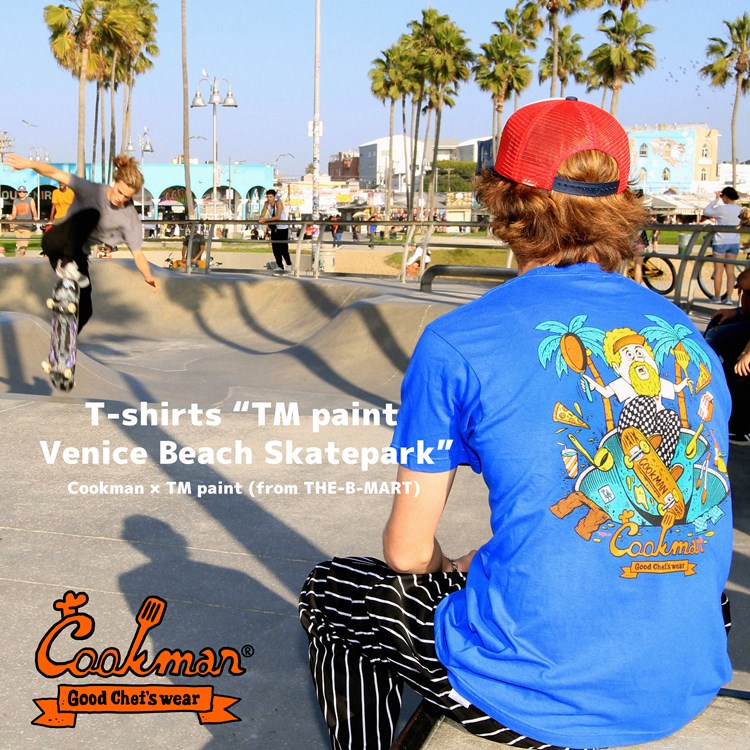 Cookman Tees - TM Paint Venice Beach Skatepark : Blue