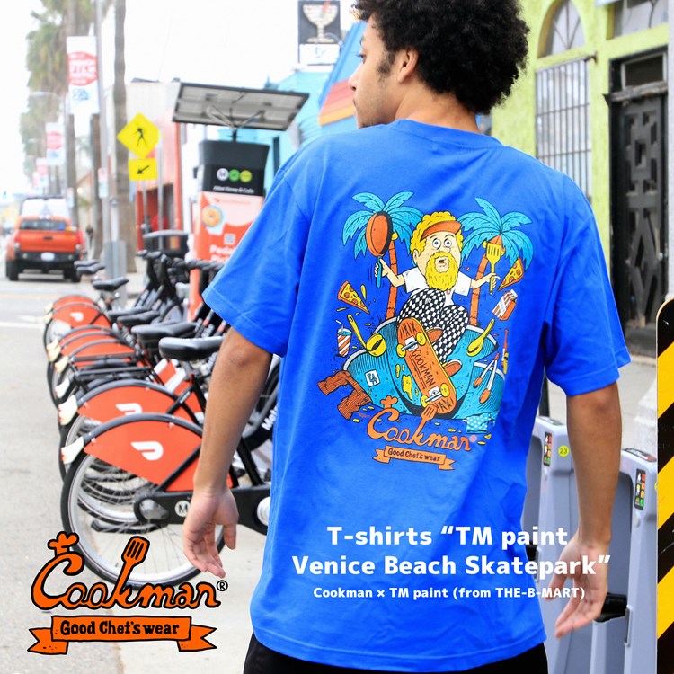 Cookman Tees - TM Paint Venice Beach Skatepark : Blue