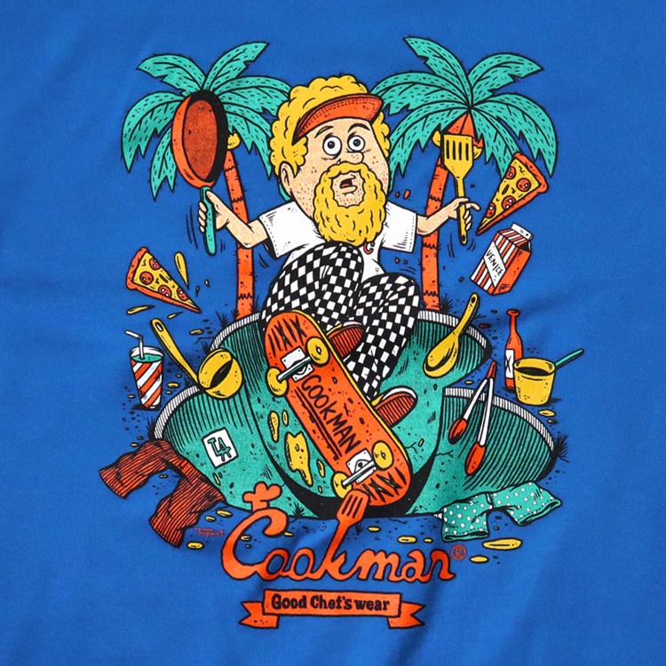 Cookman Tees - TM Paint Venice Beach Skatepark : Blue