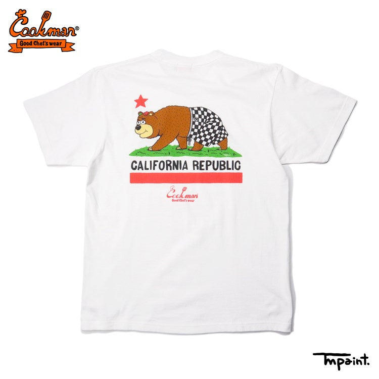 Tees - TM Paint California Bear : White