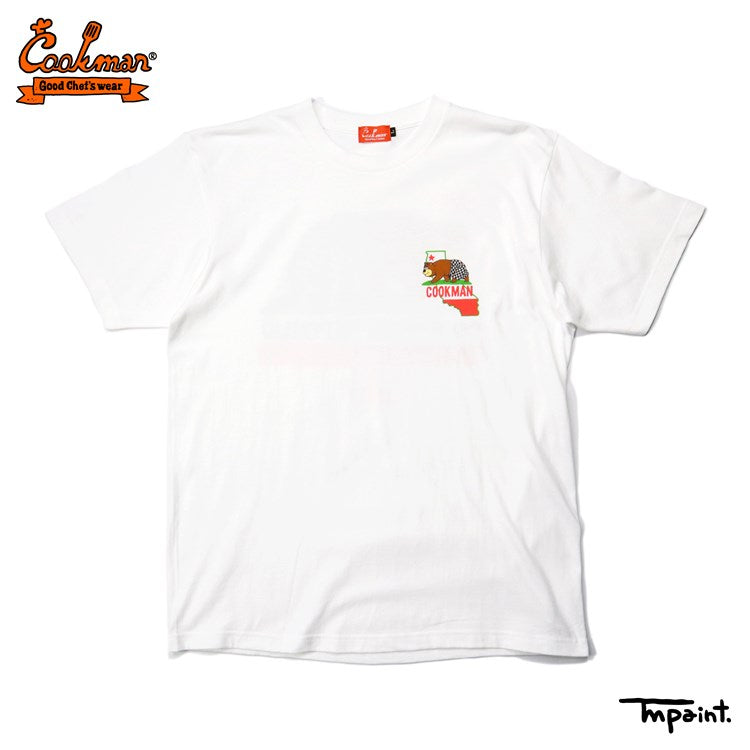 Cookman Tees - TM Paint California Bear : White