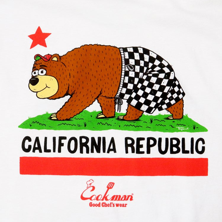 Cookman Tees - TM Paint California Bear : White