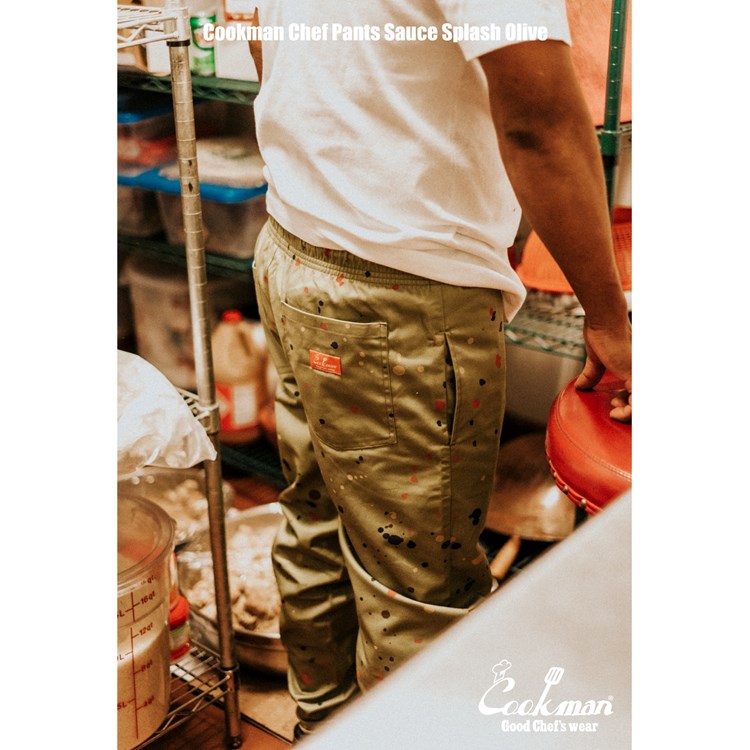 Cookman Chef Pants - Sauce Splash : Olive