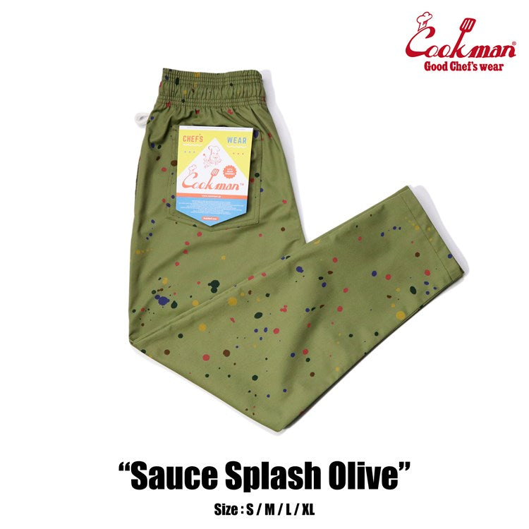Cookman Chef Pants - Sauce Splash : Olive