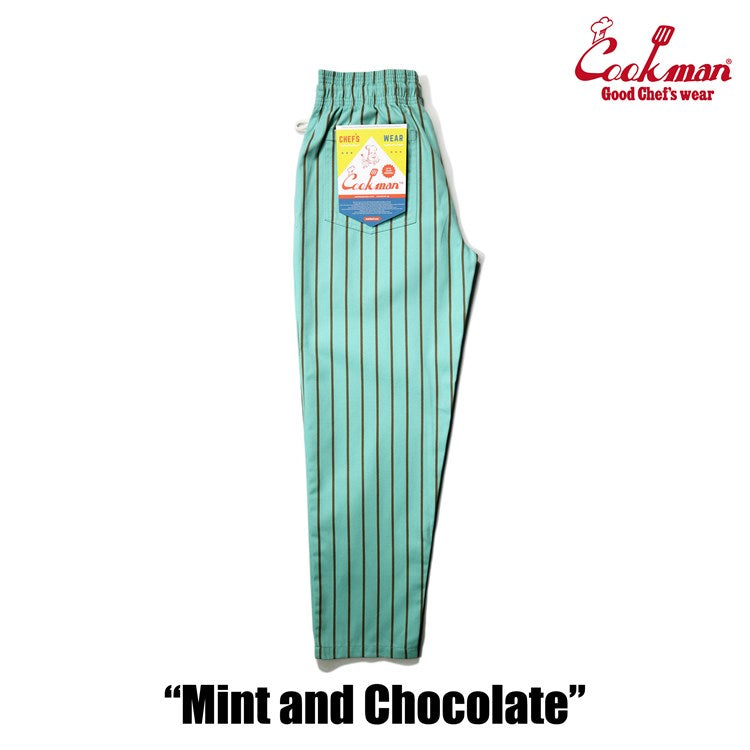 Cookman Chef Pants - Stripe : Mint x Chocolate