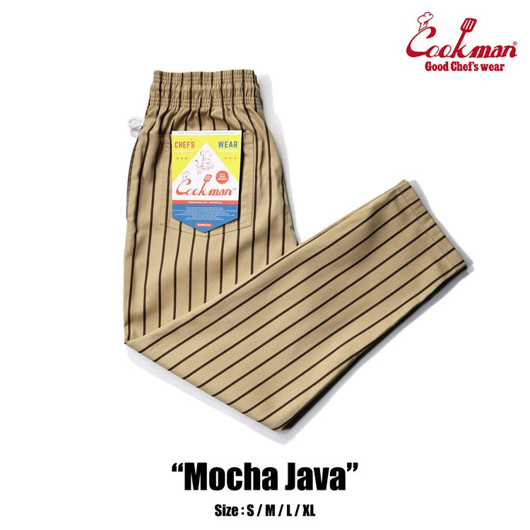 Cookman Chef Pants - Stripe : Mocha Java