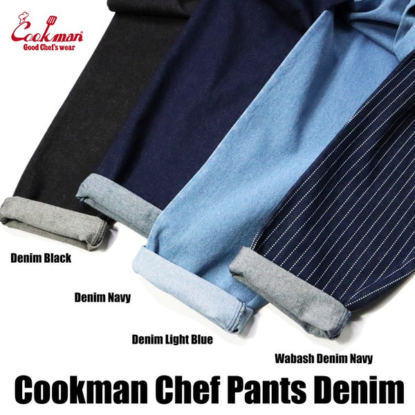 Cookman Chef Pants - Denim : Light Blue