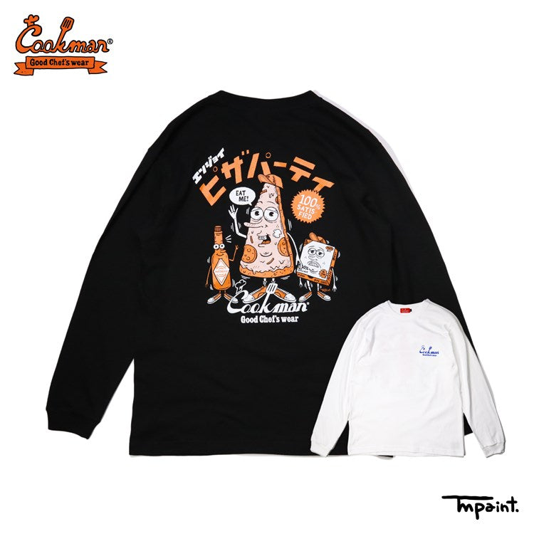 Long Sleeve Tees - TM Paint Pizza Party : Black