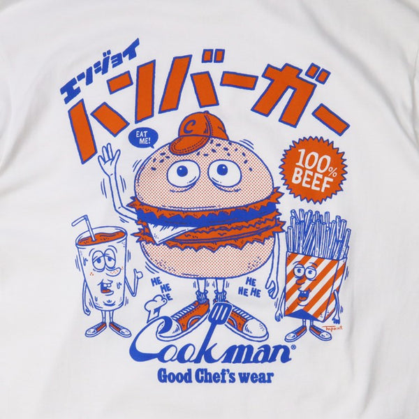 Cookman Long Sleeve Tees - TM Paint Burger : White