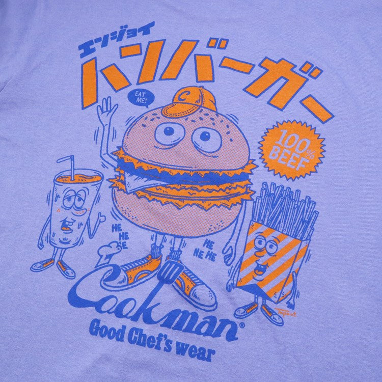 Cookman Long Sleeve Tees - TM Paint Burger : L-Blue