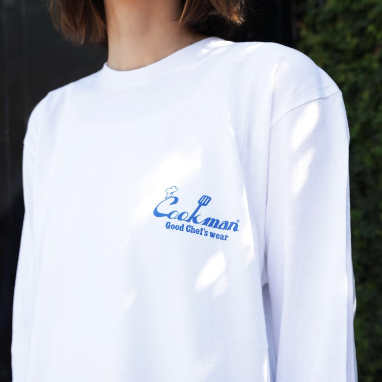 Cookman Long Sleeve Tees - TM Paint Hot Dog : White