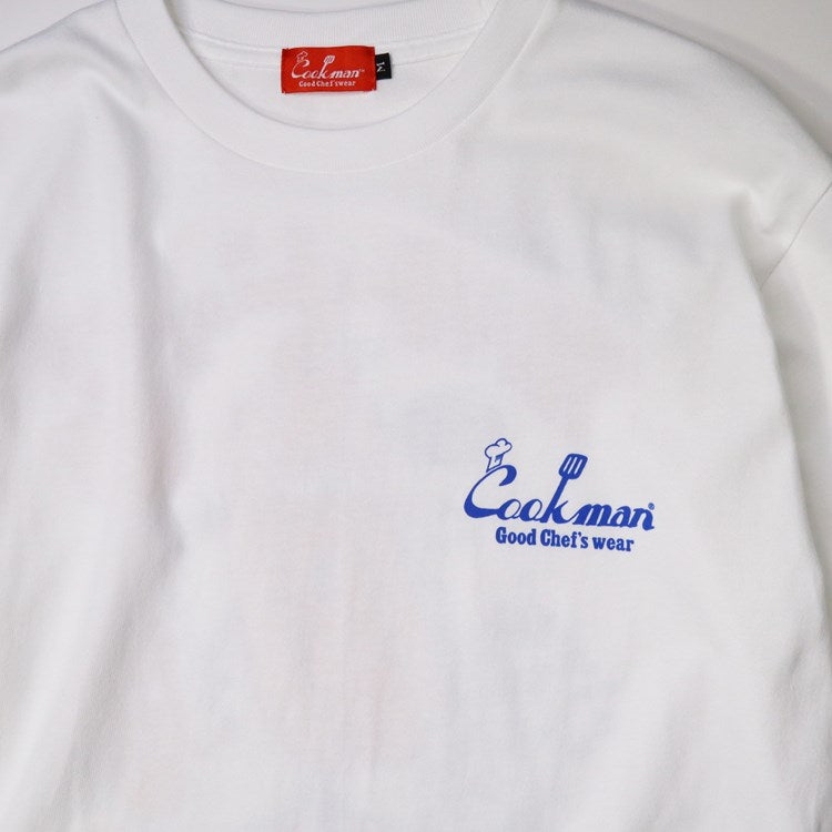 Cookman Long Sleeve Tees - TM Paint Hot Dog : White