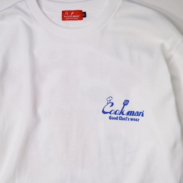 Cookman Long Sleeve T-shirts - TM Paint Hot Dog : White