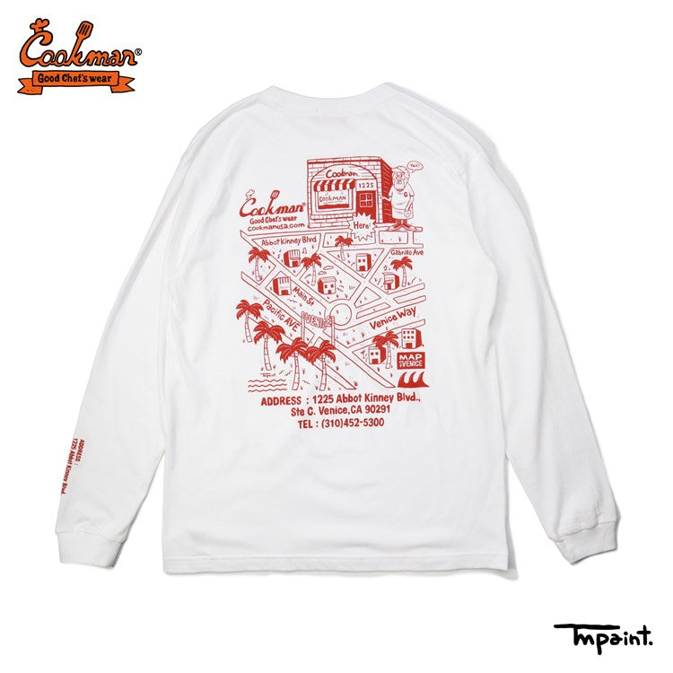 Cookman Long Sleeve Tees - TM Paint Abbot Kinney : White