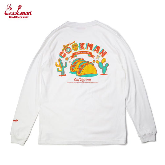 Cookman Long Sleeve Tees - Mexico : White