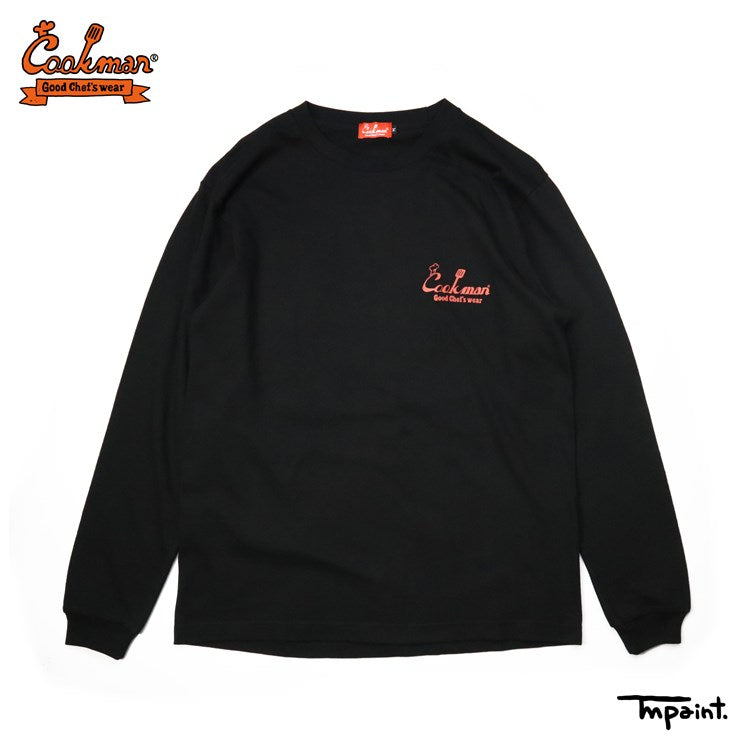 Cookman Long Sleeve Tees - TM Paint Enjoy Cookman : Black