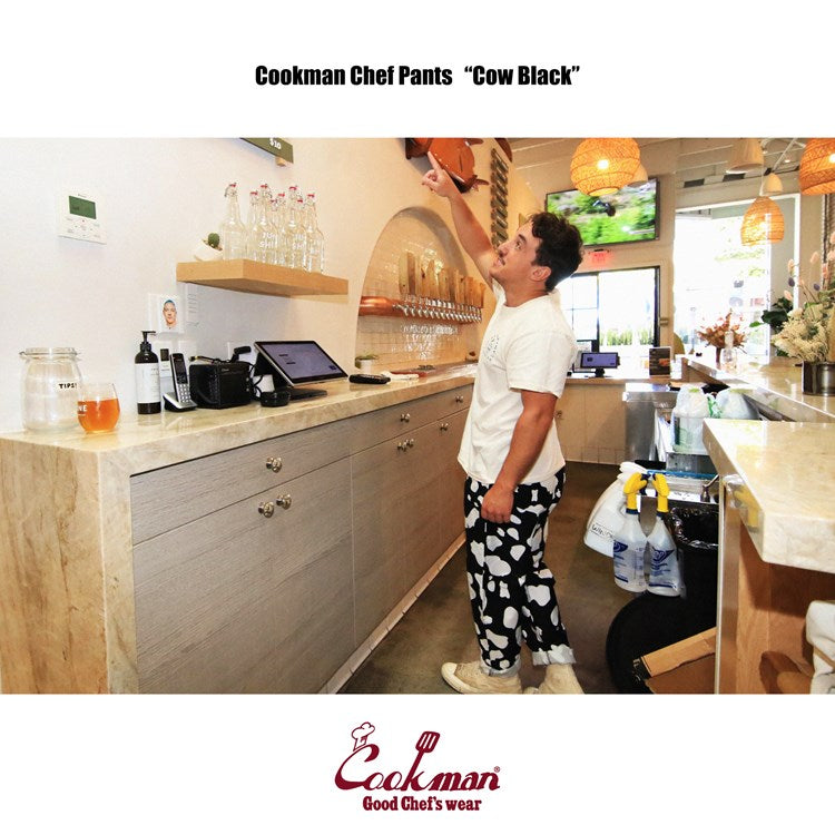 Cookman Chef Pants - Cow : Black