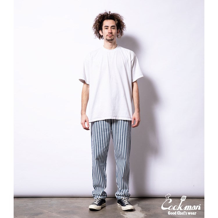 Cookman Chef Pants - Cabana Stripe : Blue