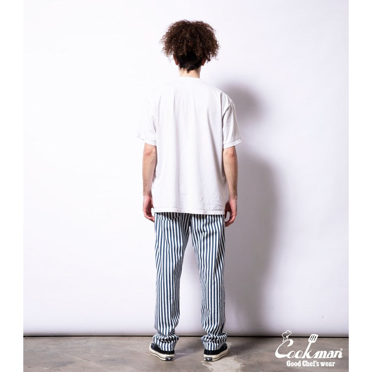 Cookman Chef Pants - Cabana Stripe : Blue