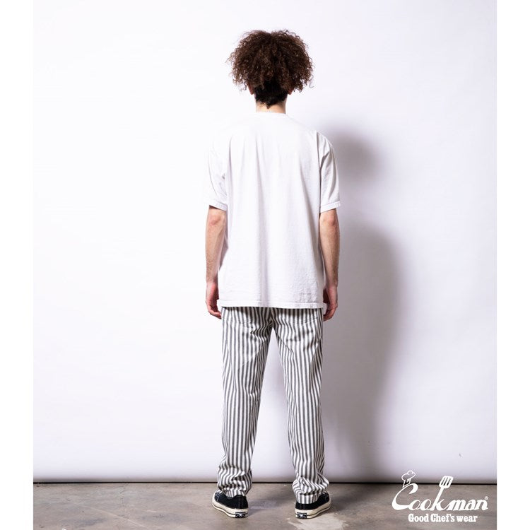 Cookman Chef Pants - Cabana Stripe : Gray