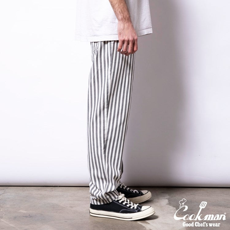 Cookman Chef Pants - Cabana Stripe : Gray