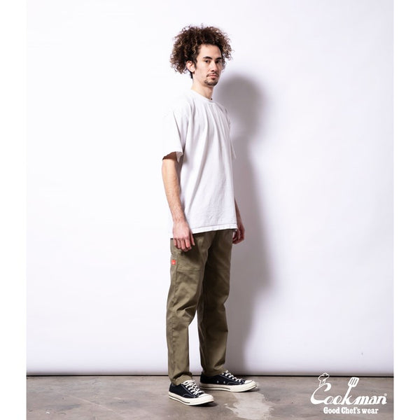 Cookman Chef Pants - Double Knee Ripstop : Olive