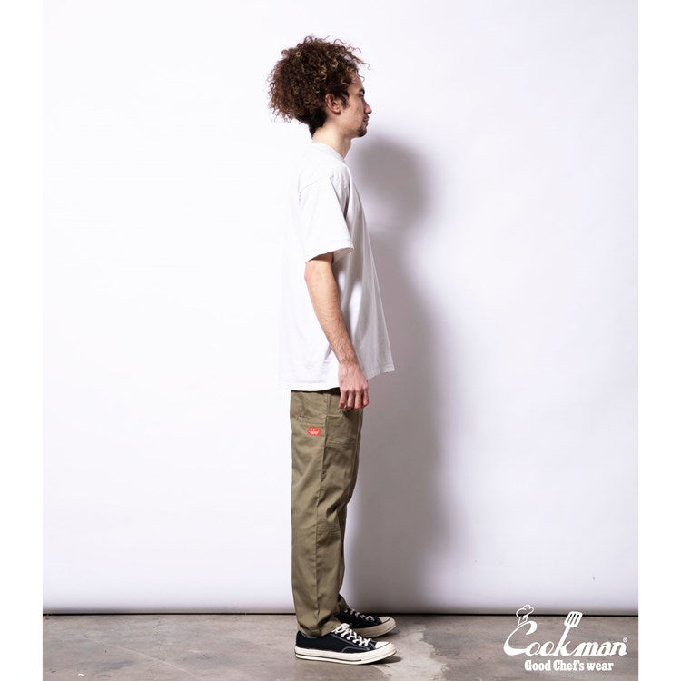 Cookman Chef Pants - Double Knee Ripstop : Olive