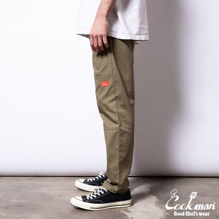 Cookman Chef Pants - Double Knee Ripstop : Olive