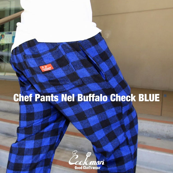 Cookman Chef Pants - Nel Buffalo Plaid : Blue