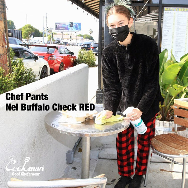 Cookman Chef Pants - Nel Buffalo Plaid : Red