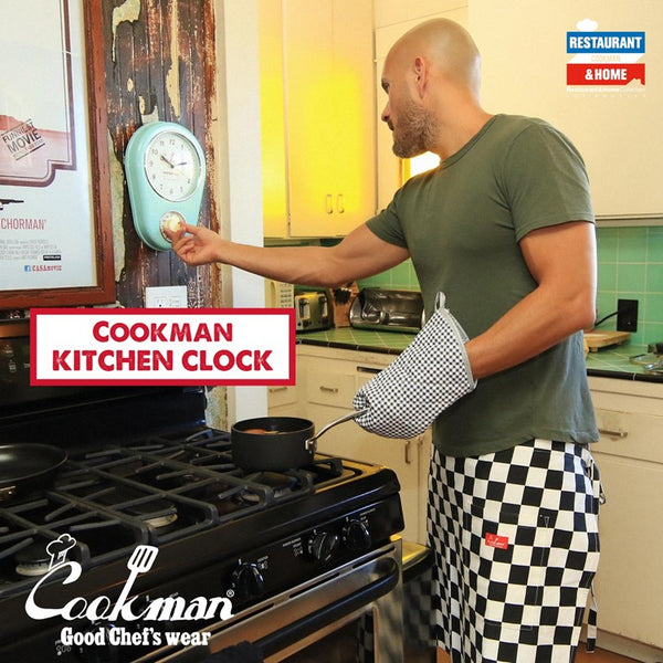 Cookman Kitchen Clock - Mint